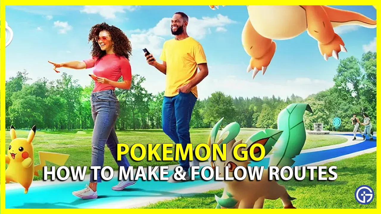 follow and create routes in pokemon go
